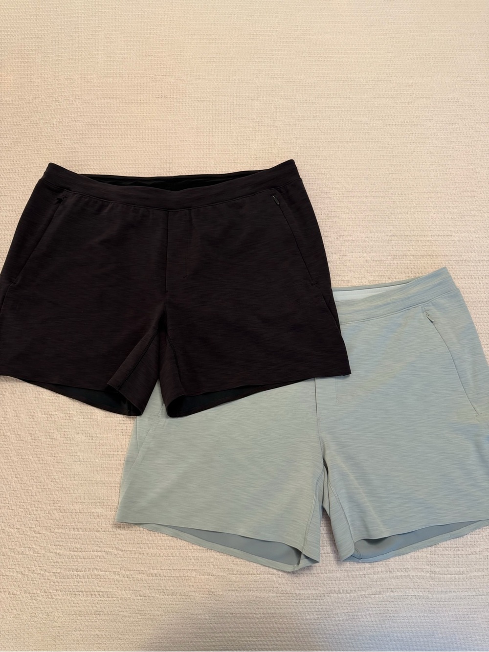 2 Lululemon Balancer 6" Shorts Men’s Size XXL Black + Gray